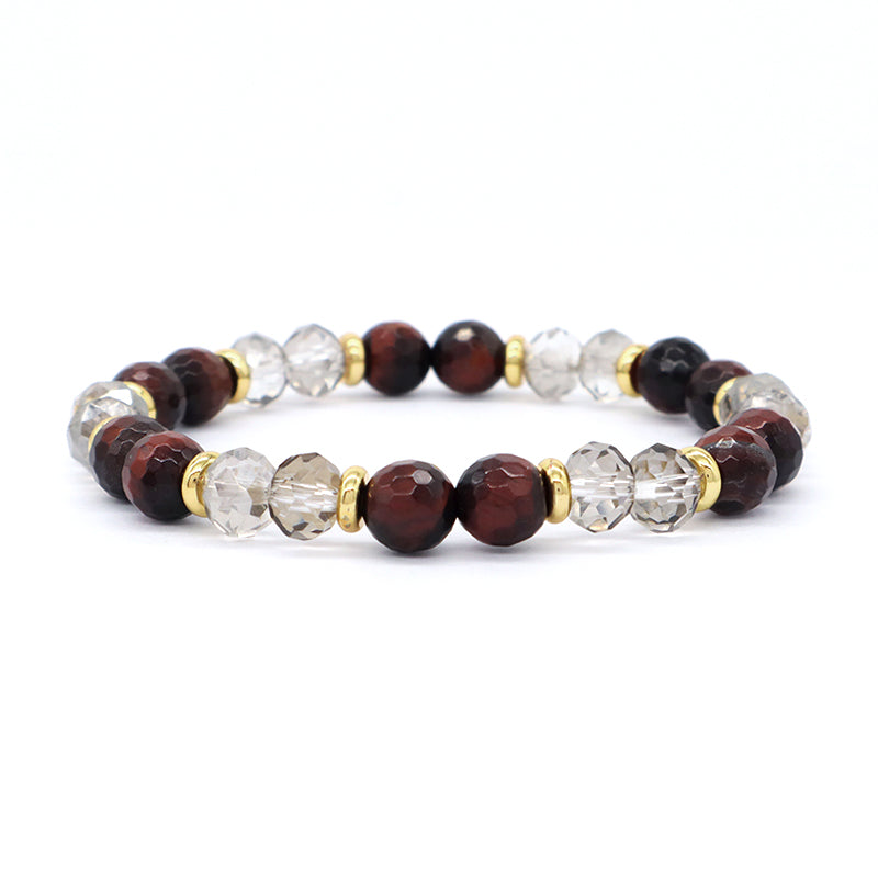 Pulsera Wholesale 8mm Natural Stone Energy Bracelet Women Custom OEM Stretch Handmade Healing Semi-preciuos Stone Beads Bracelet