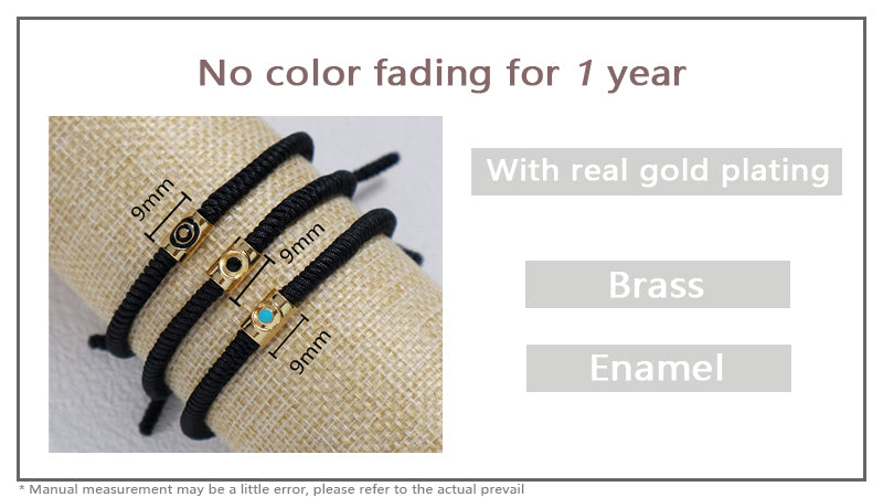 Wholesale Custom Handmade Friendship OEM Women Men Jewelry Ajustable Rope Gold Plated Enamel Connector Charm Woven Bracelet