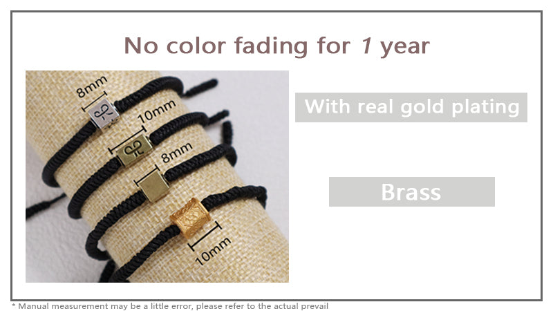 Wholesale Women Men OEM Custom Friendship Jewelry Antique Copper Connector Charm Ajustable Rope Handmade Woven Macrame Bracelet