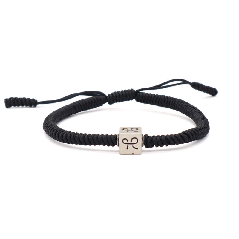 Wholesale Women Men OEM Custom Friendship Jewelry Antique Copper Connector Charm Ajustable Rope Handmade Woven Macrame Bracelet