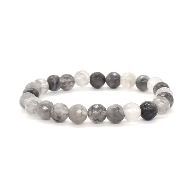 Customized Handmade Wholesale OEM Gemstone Elastic Energy Healing Yoga 8mm Beaded Natural Stone Bracelet For Women Jewelry