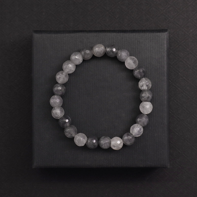 Customized Handmade Wholesale OEM Gemstone Elastic Energy Healing Yoga 8mm Beaded Natural Stone Bracelet For Women Jewelry