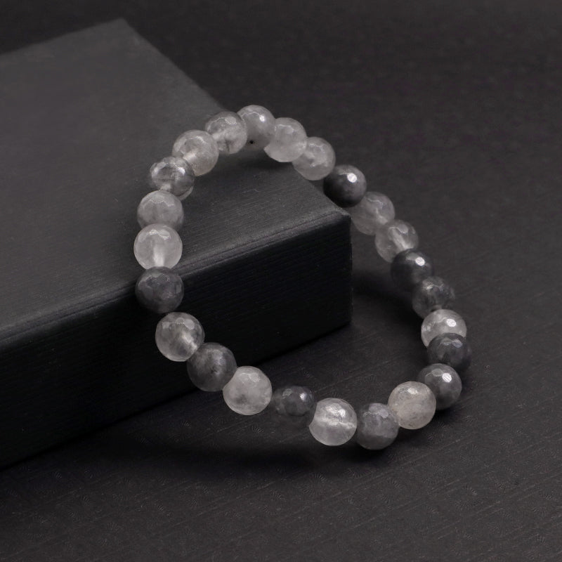 Customized Handmade Wholesale OEM Gemstone Elastic Energy Healing Yoga 8mm Beaded Natural Stone Bracelet For Women Jewelry