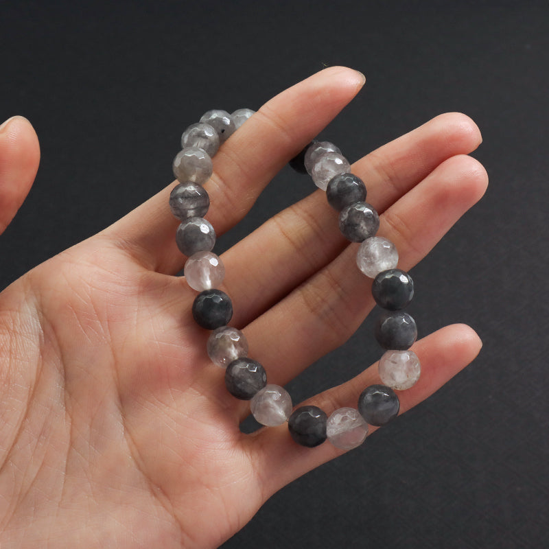 Customized Handmade Wholesale OEM Gemstone Elastic Energy Healing Yoga 8mm Beaded Natural Stone Bracelet For Women Jewelry