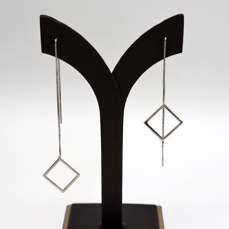 High quality 925 sterling silver with shiny CZ studs earrings and drop earring for ladies