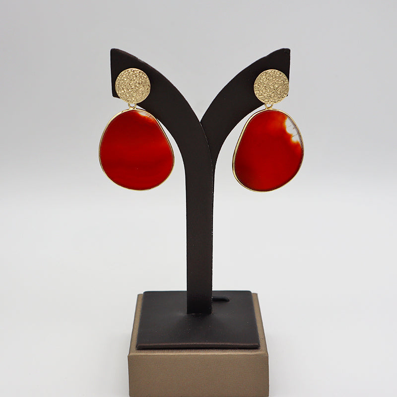 Summer Colorful Natural stone drop earring