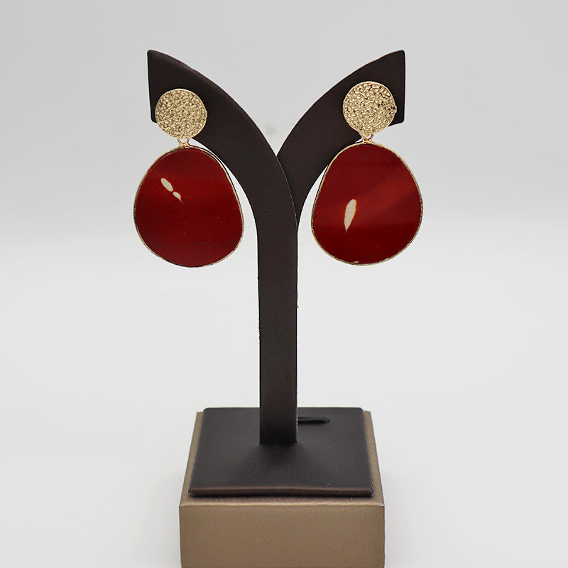Summer Colorful Natural stone drop earring