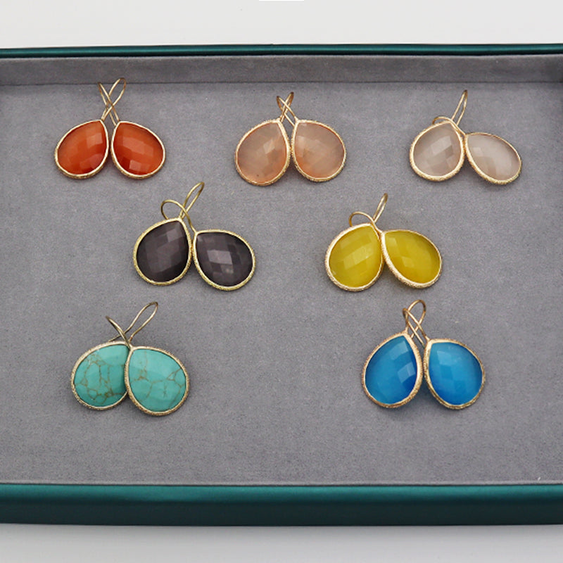 Sumer Cat's eye natural stone earrings for ladies