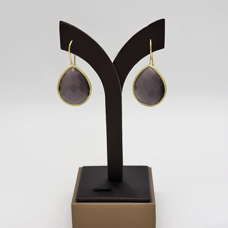 Sumer Cat's eye natural stone earrings for ladies