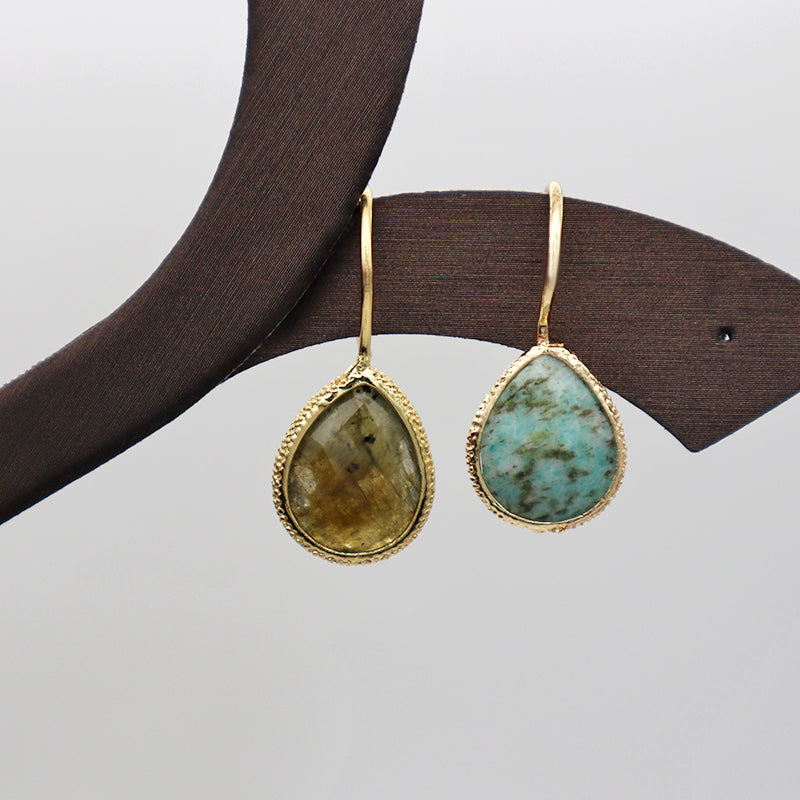 Summer natural stone earrings
