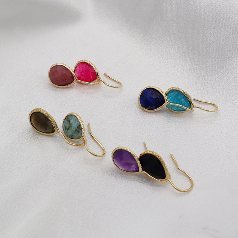 Summer natural stone earrings
