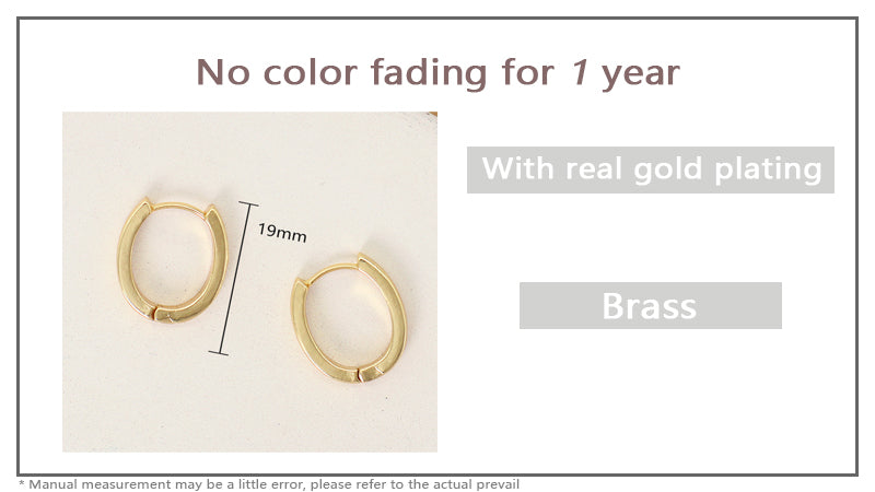 Classic Design Wholesale China Factory Custom Gold Huggie Earrings Fashion Jewelry Gold Plated Hoop Earrings For Women Gift