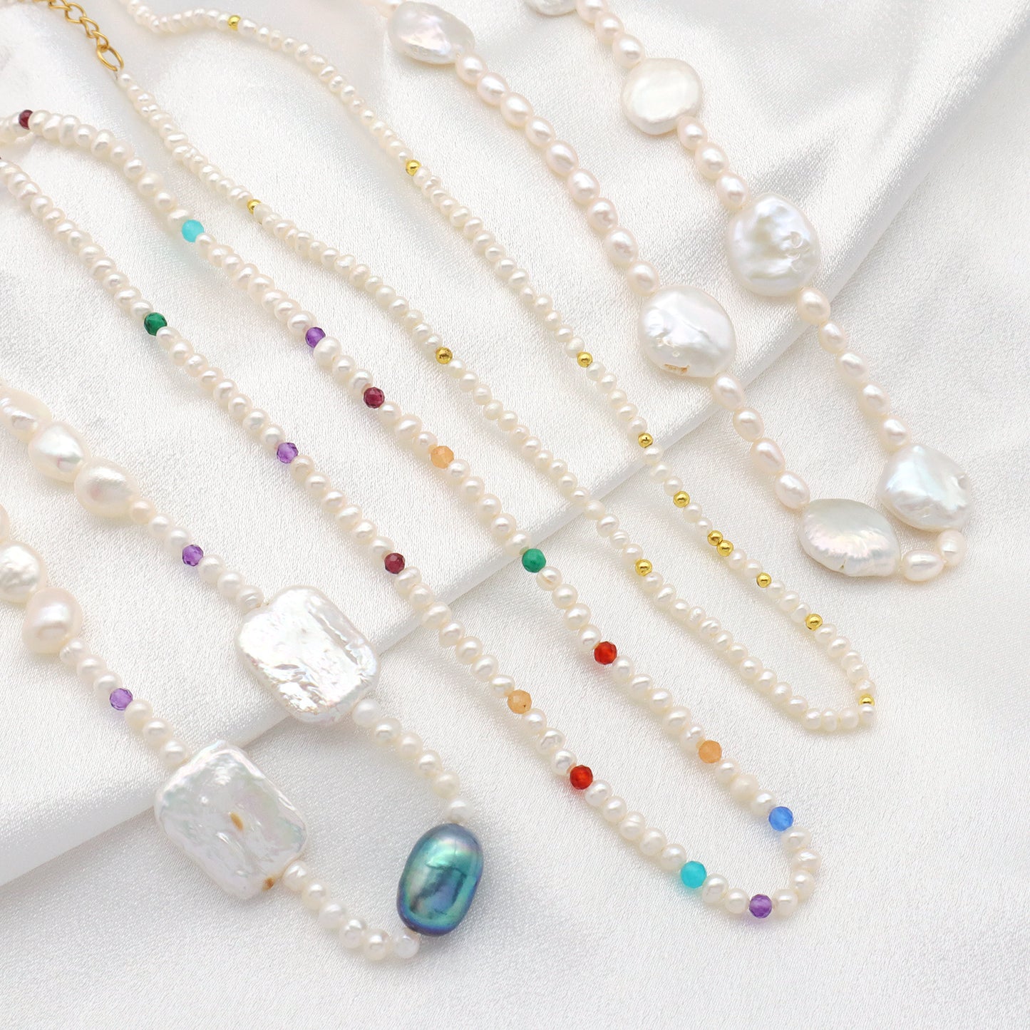 New fashion women necklace jewelry freshwater pearl necklace custom Oem Factory Manufacture handmade jewelry