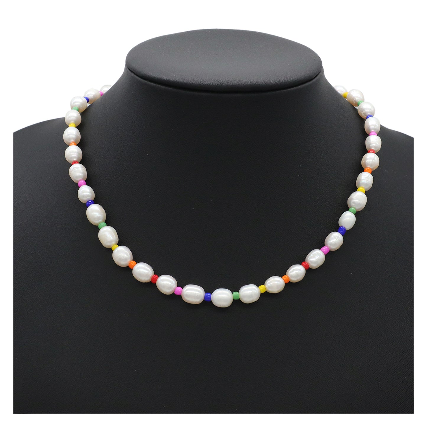 Fashion Customized OEM Factory Manufacture Ajustable Handmade Miyuki beaded Chain Natural Freshwater pearl Choker Necklace for Women Unique Design