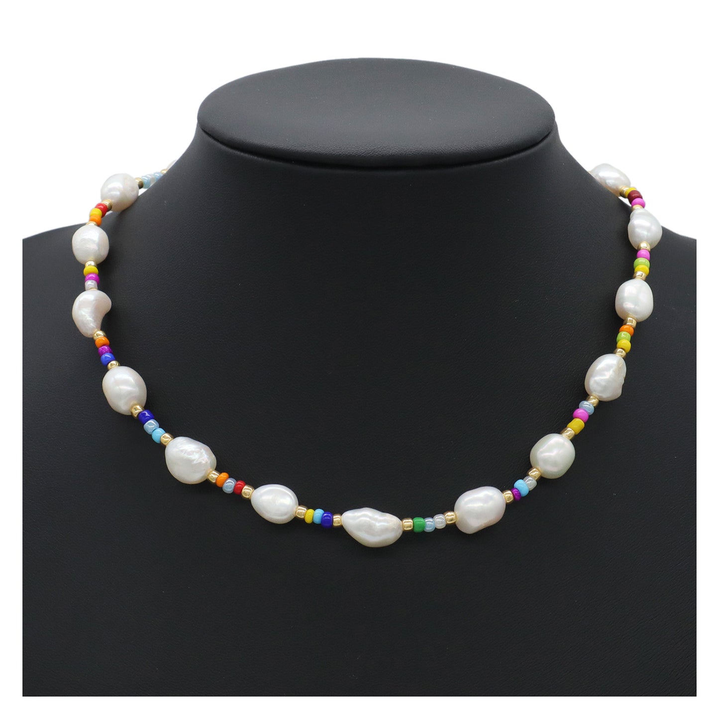 Wholesale 2022 Custom Ajustable Colorful Miyuki Seed beads Choker Necklace OEM Factory Manufacture Handmade Freshwater Pearl Necklace for Jewelry Making