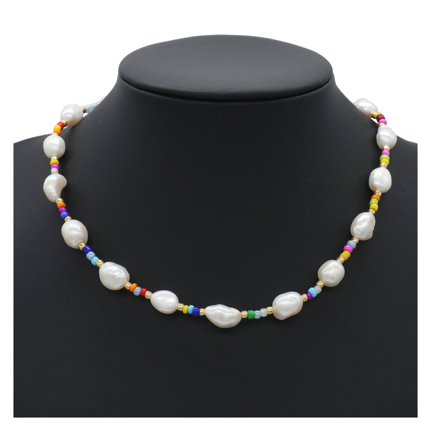 Wholesale Custom Ajustable Colorful Miyuki Seed beads Choker Necklace OEM Factory Manufacture Handmade Freshwater Pearl Necklace for Jewelry Making