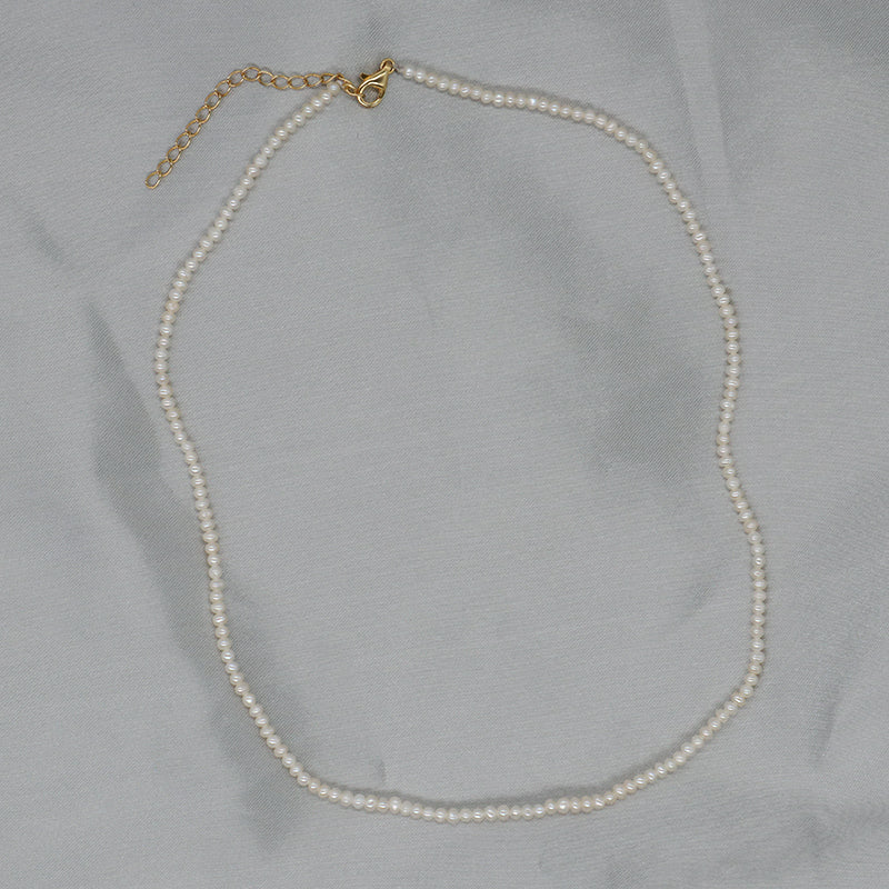 Handmade Wholesale Gold Plated 925 Sterling Silver Chain 2-3mm Natural Freshwater Pearl CZ Shell Love Heart Pendant Necklace