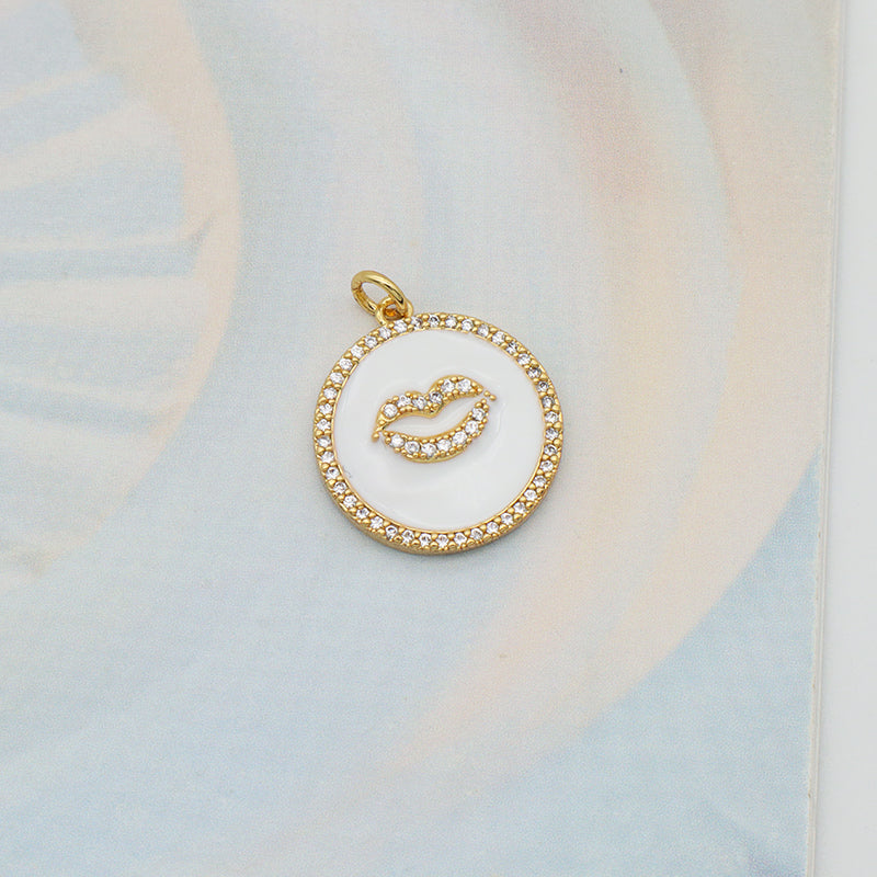 Wholesale White Blue Enamel Elephant Sun Heart eyes Pendant charm woman Custom evil eyes pendant charms bulk