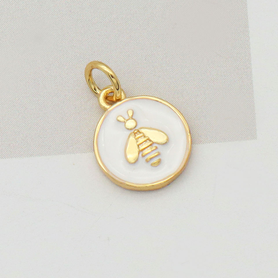 Wholesale White Blue Enamel Elephant Sun Heart eyes Pendant charm woman Custom evil eyes pendant charms bulk
