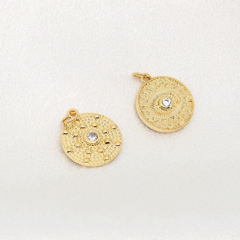 Custom DIY Wholesale China Factory Women Gold Evil Eyes Charm Pendant Gold Plated CZ Evil Eyes Pendant For Necklace Jewelry