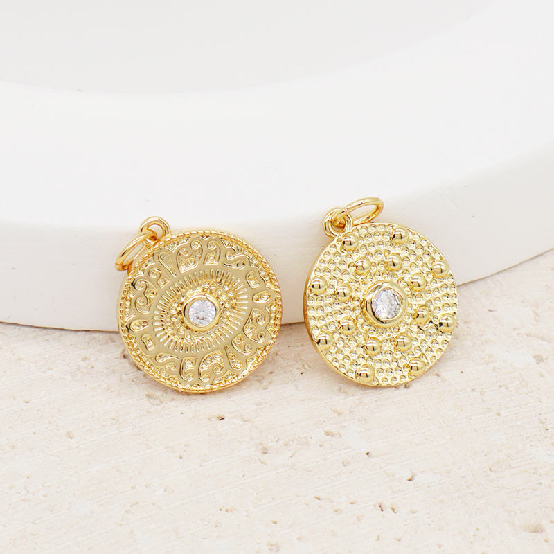 Custom DIY Wholesale China Factory Women Gold Evil Eyes Charm Pendant Gold Plated CZ Evil Eyes Pendant For Necklace Jewelry