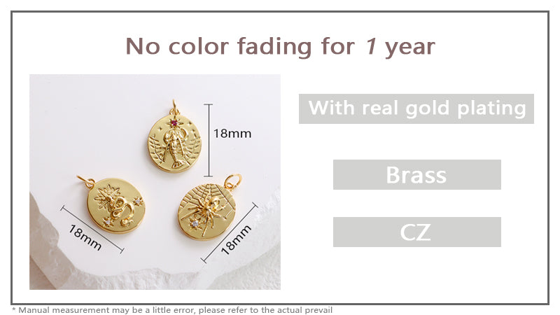 Hot Selling Wholesale Custom Women DIY Spider Web Charm Pendant Jewelry Gold Plated CZ Snake Spider Web Pendant For Necklace