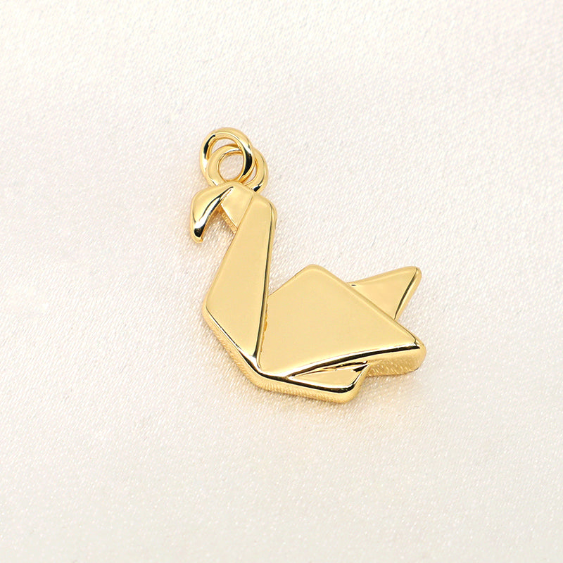 DIY Custom Wholesale Fashion Women Elephant Bird Kangaroo Rhinoceros Charm Necklace Pendant Jewelry Gold Plated Animal Pendant