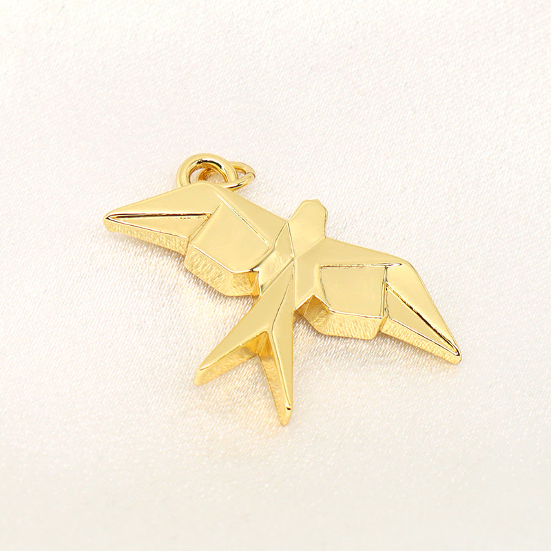 DIY Custom Wholesale Fashion Women Elephant Bird Kangaroo Rhinoceros Charm Necklace Pendant Jewelry Gold Plated Animal Pendant