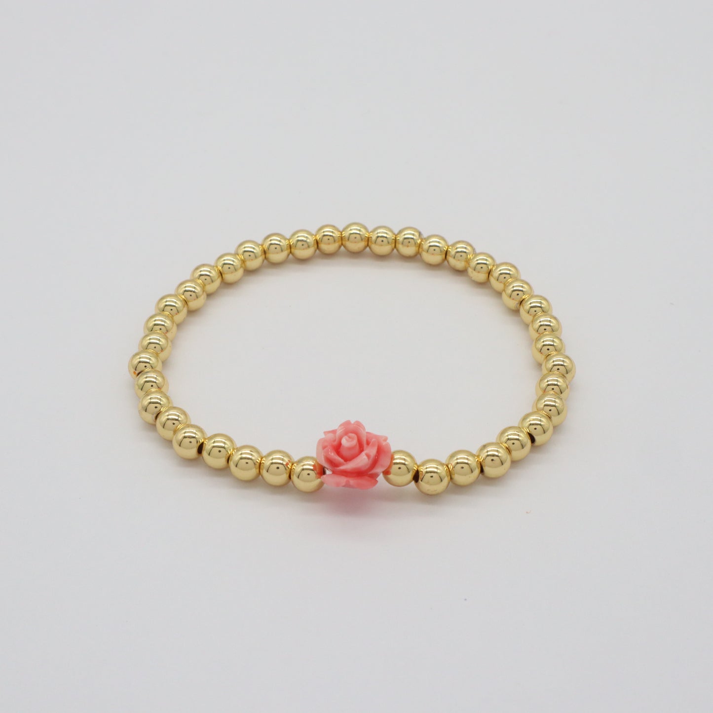 Newest Wholesale Manufacture Factory OEM Customized Handmade Fashionable 4mm Brass Bead Shell Charm Bracelet For Gift Women