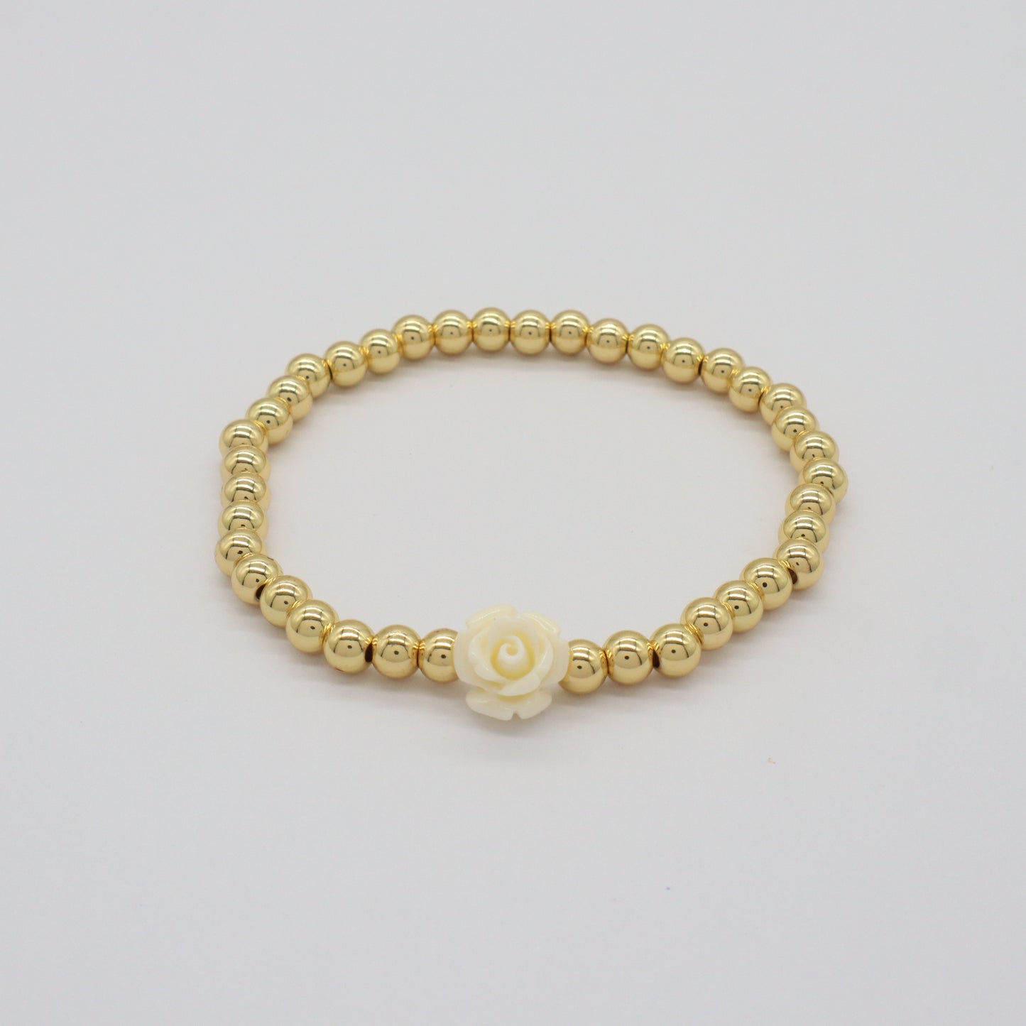 Wholesale Manufacture Newest Factory OEM Customized Handmade Fashionable 4mm Brass Bead Shell Charm Bracelet For Gift Women