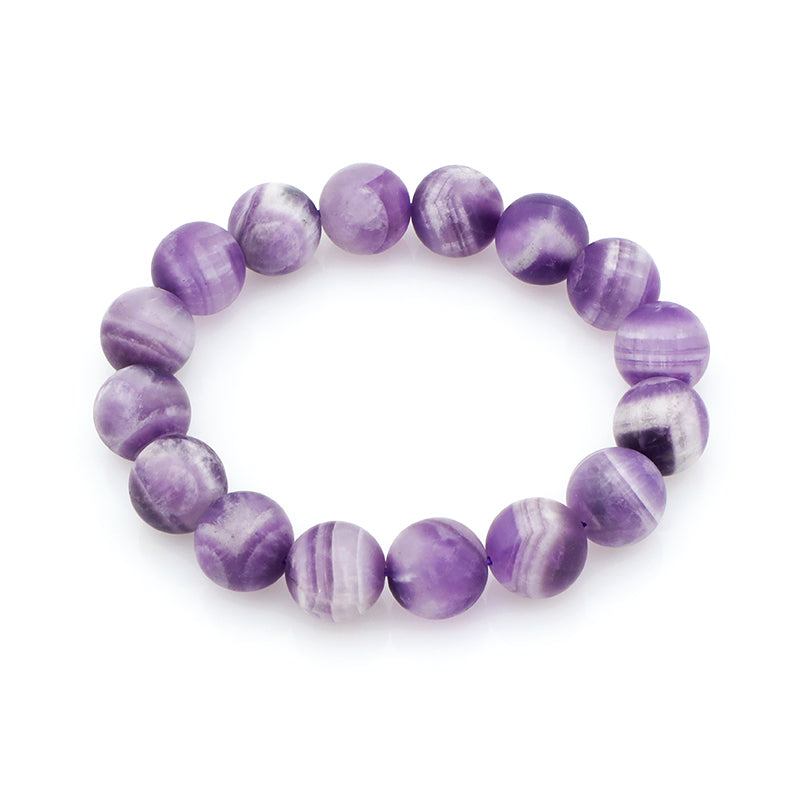 Good Quality Wholesale Wowan Jewelry Handmade Custom Beaded Bracelet Bangle Natural Stone Amethyst Bracelets