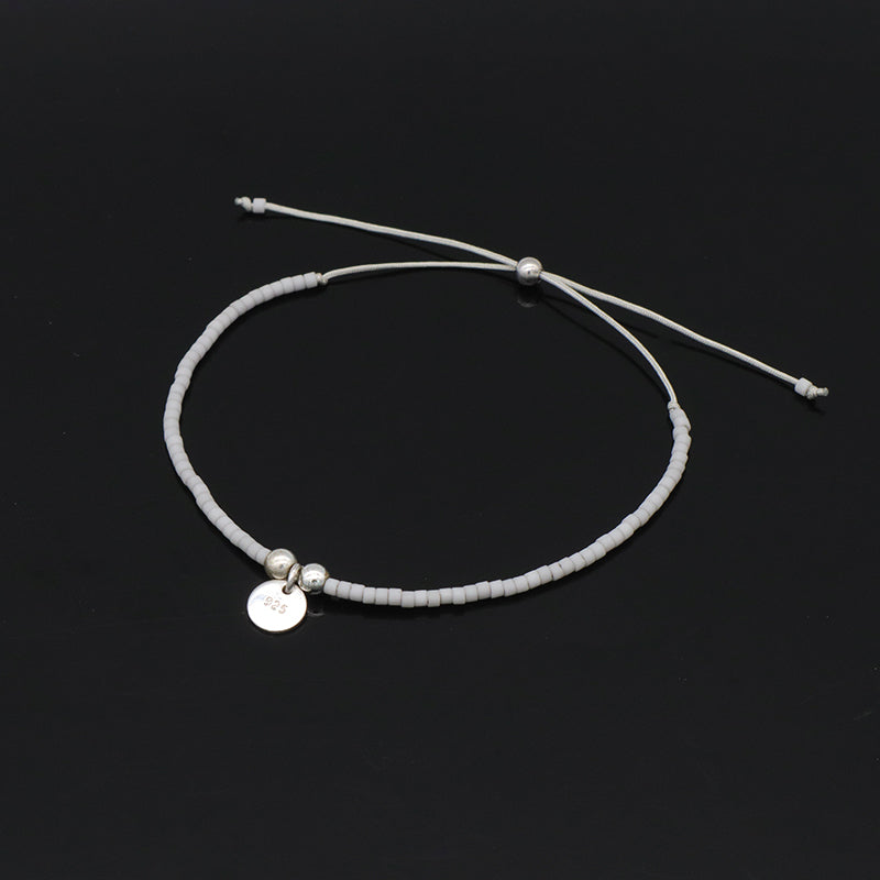 Summer Girls Handmade New Style Multi Color 925 Sterling Silver Beads Bracelet Jewelry Custom Charms Miyuki Beaded Bracelet