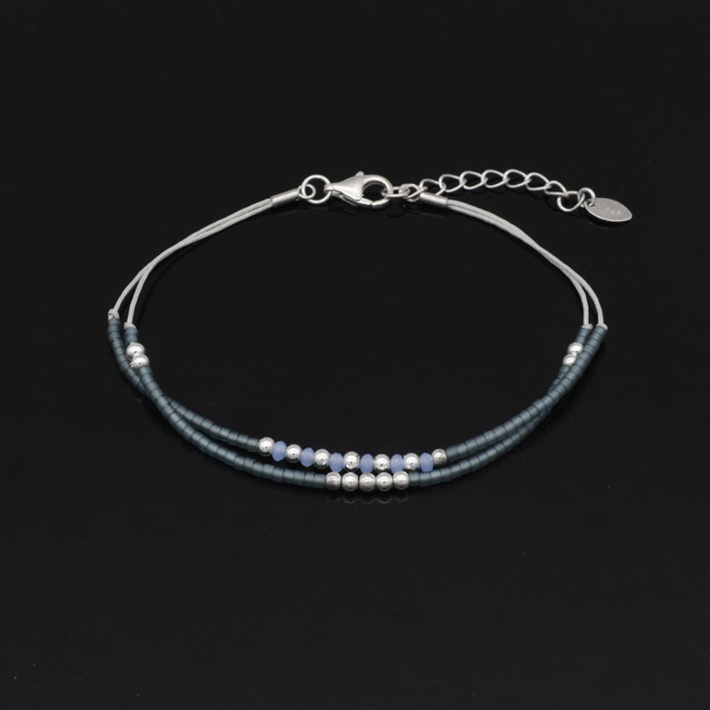 Miyuki Vintage Beads Double Laminar Beaded Bracelet Fashion Ladies Multi Color Handmade Miyuki Beads Bracelet Jewelry