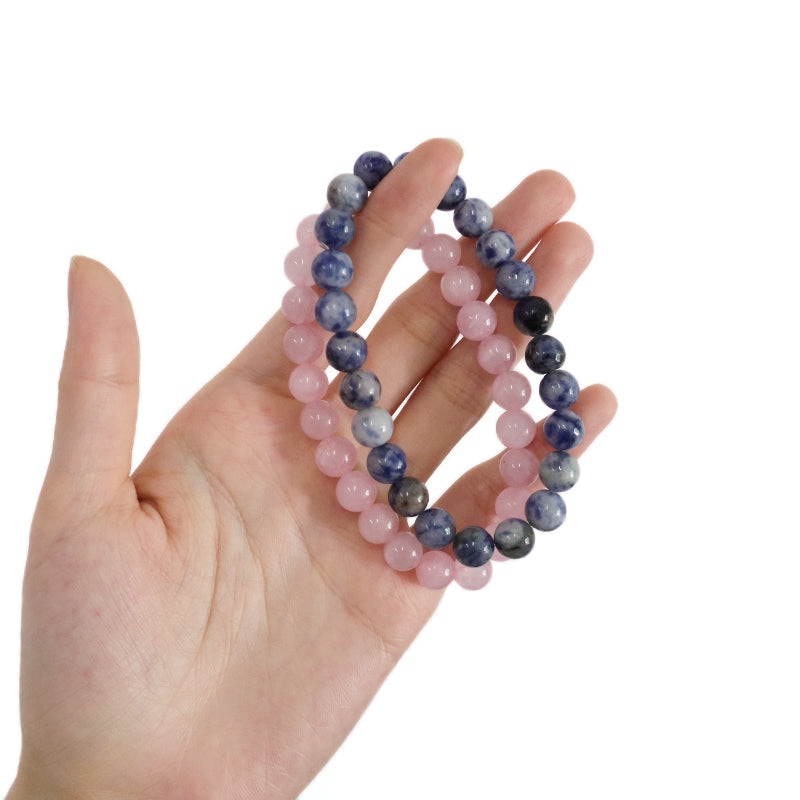 Wholesale Fashion Women Men Healing Elastic Handmade Bracelet Jewelry Custom Factory OEM Gift 8mm Natural Stone Beads Bracelet