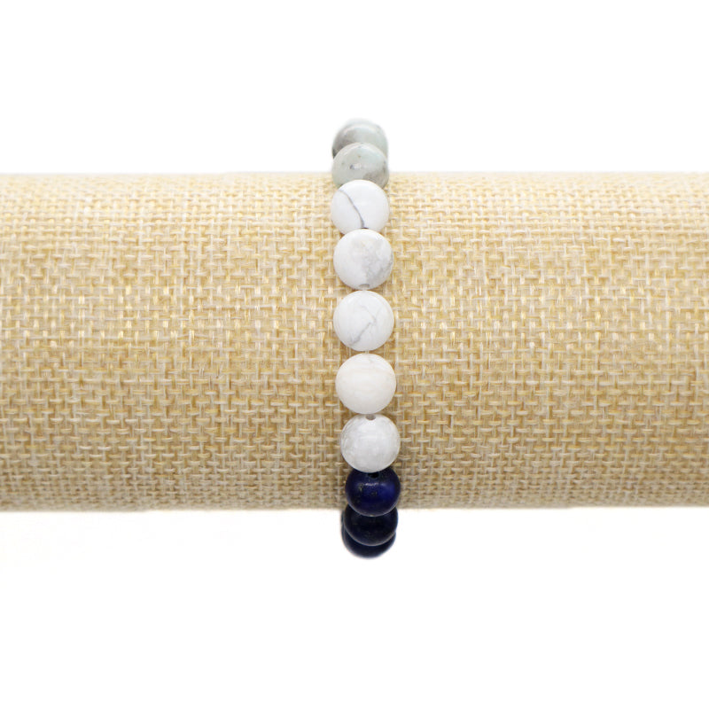 Fashion Design Custom Wholesale Jewelry Energy Yoga Healing Elastic Handmade Gift 8mm Natural Stone Beads Bracelet For Women Men