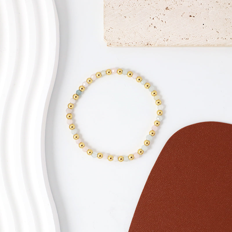 OEM Custom Wholesale Handmade Gemstone Elastic Energy Bracelet Jewelry 4mm Healing Natural Stone Beaded Bracelet For Women