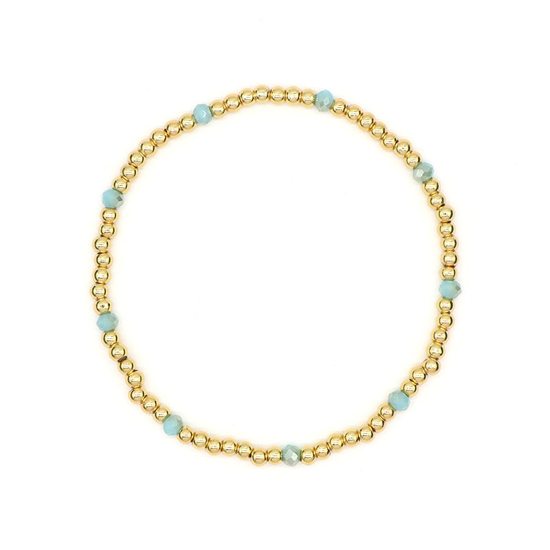 OEM Custom Wholesale Handmade Gemstone Elastic Energy Yoga Bracelet Jewelry 3mm Healing Natural Stone Beaded Bracelet For Women