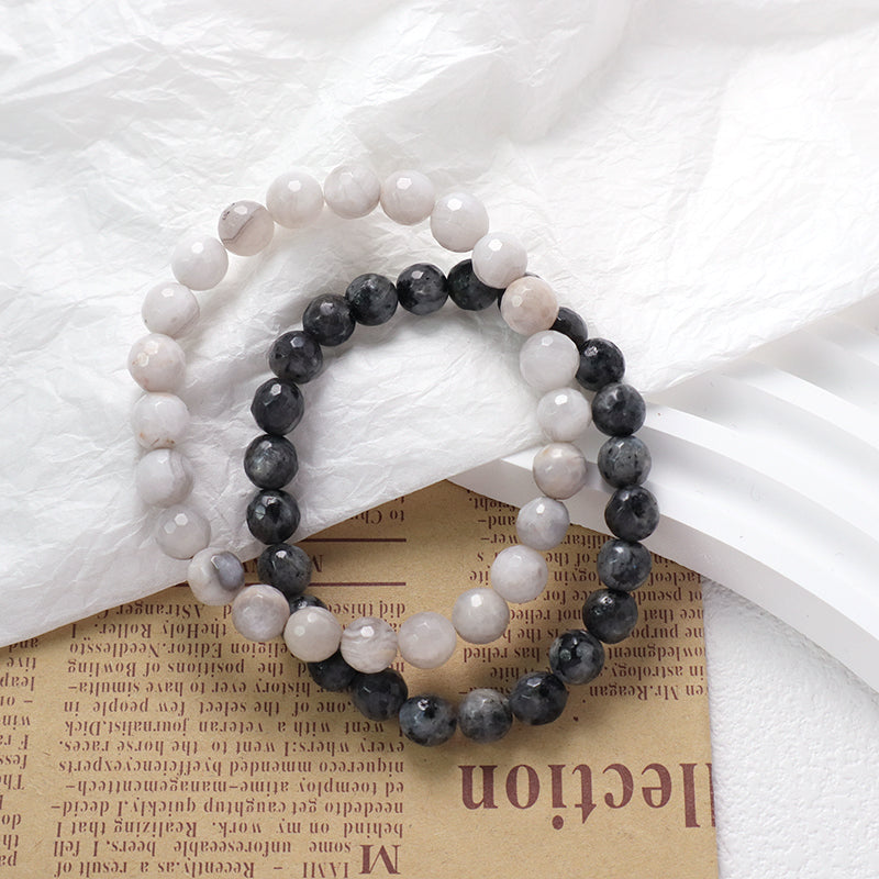 Newest Wholesale Handmade Fashion Custom Jewelry Energy Yoga Healing Elastic Gift 8mm Natural Stone Beads Bracelet For Women Men