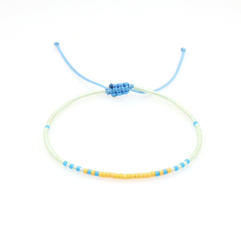 Adjustable Wholesale Handmade Customized Jewelry Fashion OEM China Factory Braided Woven Macrame Miyuki Bracelet For Women