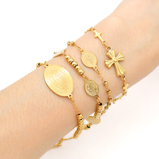China Factory Customized Manufacture GOOD Quality Wholesale Fashion Ajustable Gold Plated Charm Bracelet For Women Gift