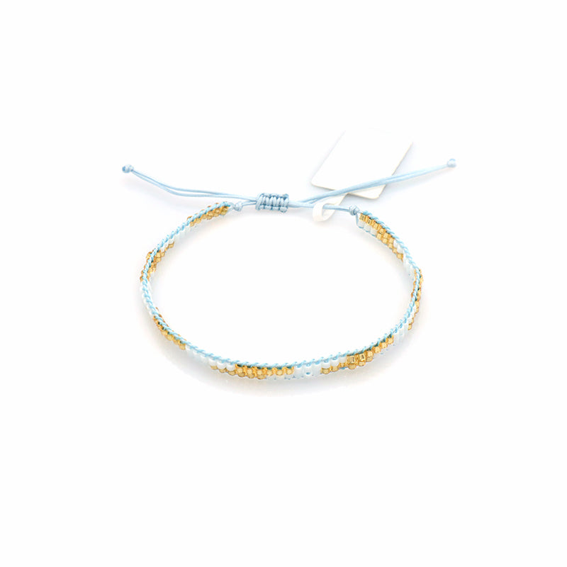 Manufacture Handmade OEM Double Layer Customized Fashion Women Jewelry Adjustable Braided Woven Macrame Miyuki Bracelet