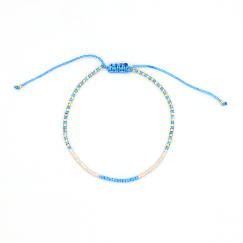 Fashion Design Customized Wholesale Handmade OEM Factory Adjustable Braided Woven Macrame Miyuki Bracelet For Women Jewelry