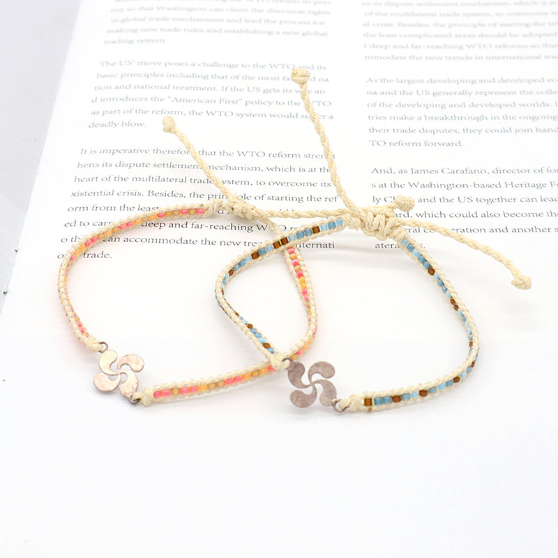 OEM Customized Fashionable Women Wholesale Handmade Jewelry Adjustable Braided Woven Macrame Miyuki Beads Bracelet For Gift