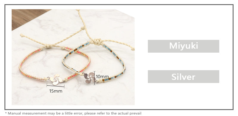 OEM Customized Fashionable Women Wholesale Handmade Jewelry Adjustable Braided Woven Macrame Miyuki Beads Bracelet For Gift