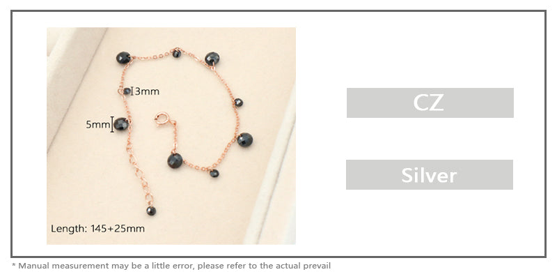 OEM Wholesale Custom Trendy Jewelry Custom 925 Sterling Silver Bracelet With CZ