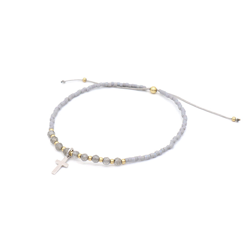 Newest Wholesale Custom Handmade Ajustable 925 Sterling Silver Pendant MIYUKI Natural Stone Bracelet For Gift Women