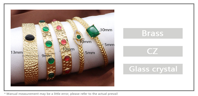 Wholesale Fashion Simple Design Newest Customized Women Gift Factory Manufacture Gold Plated CZ Cuff Bangle Bracelet
