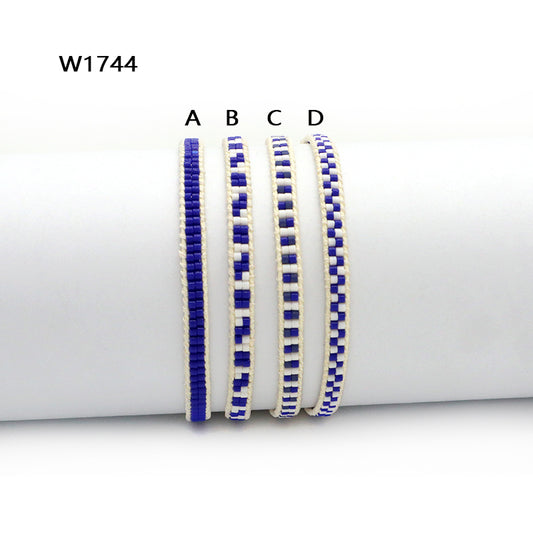 Classic Design Various Custom Wholesale Handmade Jewelry Manufacture Adjustable Braided Woven Macrame Miyuki Bracelet For Gift