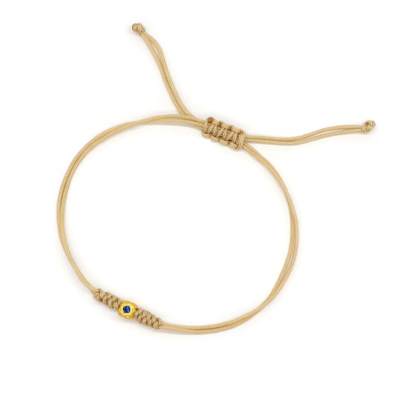 Wholesale Custom Handmade OEM Manufacture Adjustable Hand-Woven Thread Brass Charms Braided Cotton Wire Bracelet Jewelry Bangle Bracelet