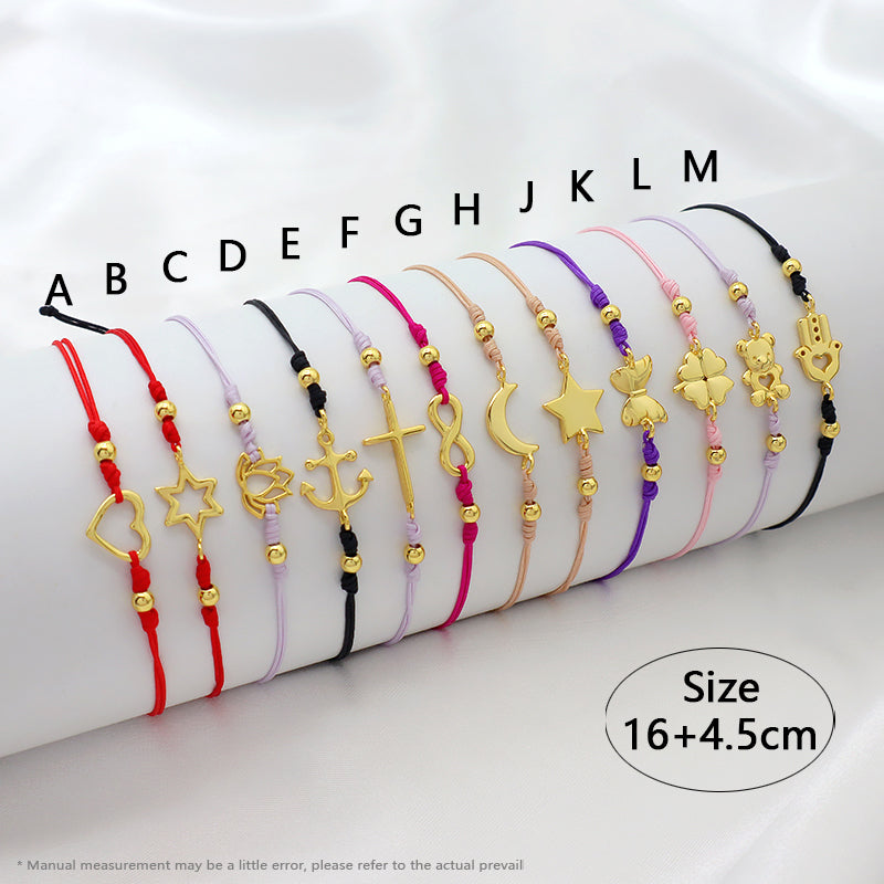 Wholesale Custom Handmade OEM Manufacture Adjustable Hand-Woven Thread 925 Sterling Silver Charms Braided Colorful Cotton Wire Bracelet Jewelry Bangle Bracelet